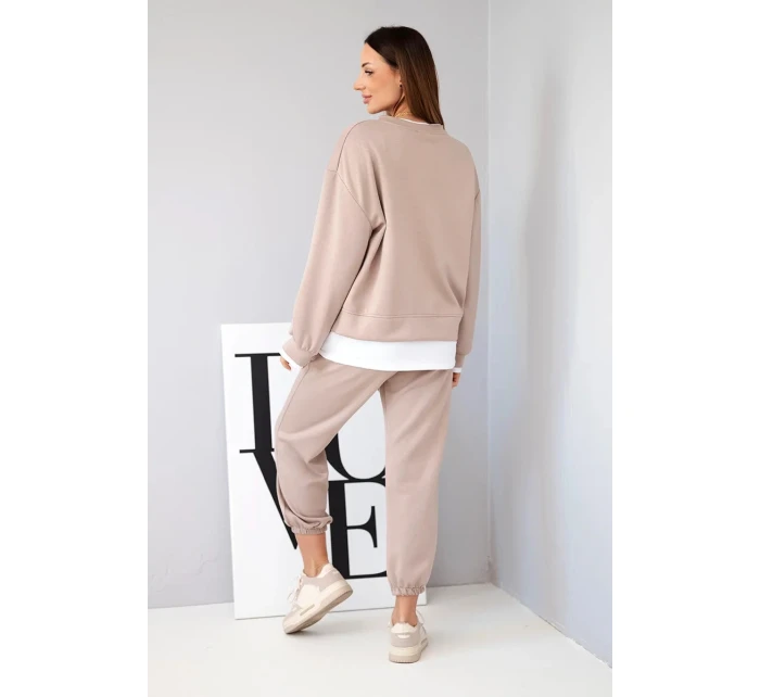 Dámský komplet s model 21808617 mikinou a fango tepláky - K-Fashion Dámský komplet s model 21808617 mikinou a fango tepláky - K-Fashion