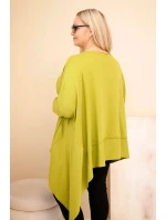 Dámská tunika Plus Size z bavlny s asymetrickým spodním model 21808705 - K-Fashion Dámská tunika Plus Size z bavlny s asymetrickým spodním model 21808705 - K-Fashion