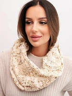 Dámský pletený měkký zimní komín KN25 béžový