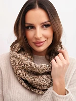 Komin dámský vlněný měkký zimní KN25 tmavě béžový