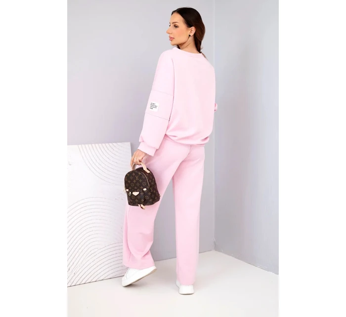 Dámská sada máslová mikina + kalhoty světle růžový Dámská sada máslová mikina + kalhoty světle růžový