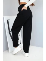 Dámské džíny s vysokým pasem a páskem černé Dámské džíny s vysokým pasem a páskem černé