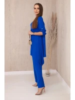 Sada halenky + kalhot s přívěskem chrpově modrá