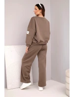 Dámský komplet máslo mikina + kalhoty fango