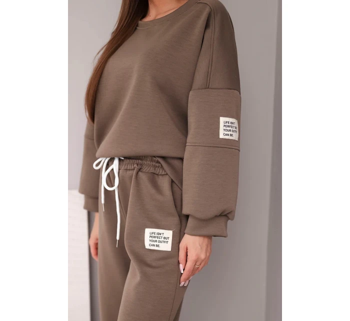 Dámský komplet máslo mikina + kalhoty fango Dámský komplet máslo mikina + kalhoty fango