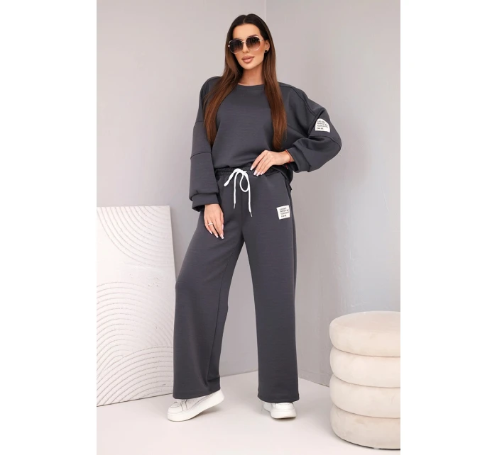 Dámský komplet máslo mikina + kalhoty grafitový Dámský komplet máslo mikina + kalhoty grafitový