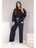 Dámský komplet máslo mikina + kalhoty modrá Dámský komplet máslo mikina + kalhoty modrá