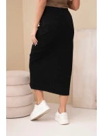 Dámské džíny Skinny s vysokým pasem a páskem model 21951880 béžové - K-Fashion