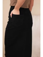 Dámské džíny Skinny s vysokým pasem a páskem model 21951880 béžové - K-Fashion