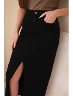 Dámské džíny Skinny s vysokým pasem a páskem model 21951880 béžové - K-Fashion