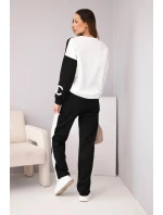 Dámský souprava  s oversized mikinou a rovnými kalhotami model 21951967 - K-Fashion