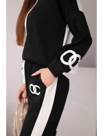 Dámský souprava  s oversized mikinou a rovnými kalhotami model 21951967 - K-Fashion