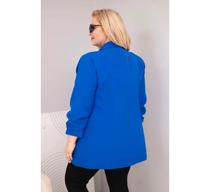 Dámské elegantní sako Plus Size chrpová Dámské elegantní sako Plus Size chrpová