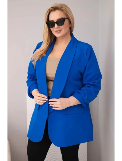 Dámské elegantní sako Plus Size chrpová Dámské elegantní sako Plus Size chrpová