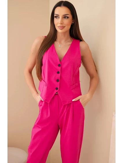 Set vesta + kalhoty světle růžová Set vesta + kalhoty světle růžová