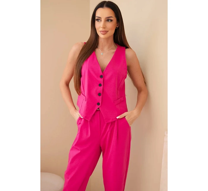 Set vesta + kalhoty světle růžová Set vesta + kalhoty světle růžová
