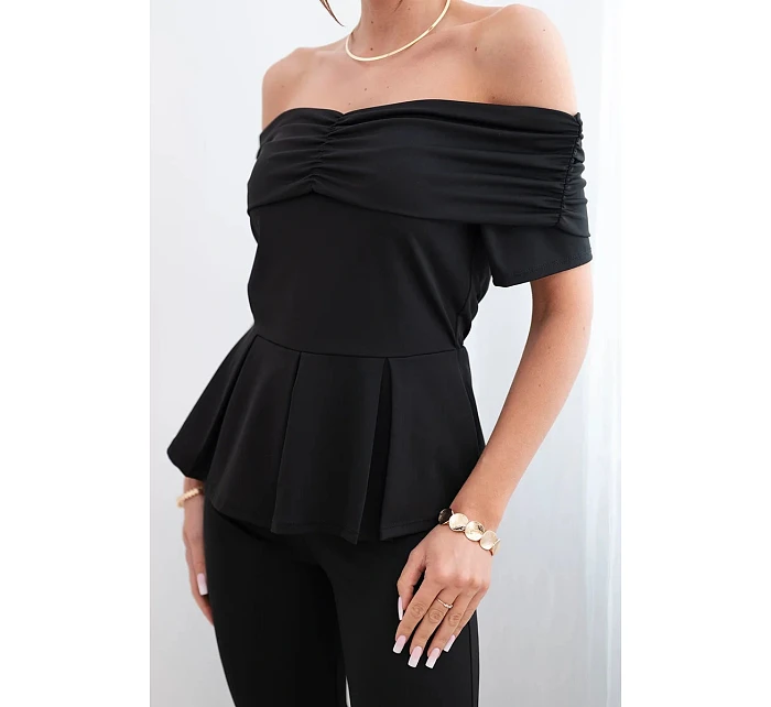 Dámský bavlněný komplet s krátkým rukávem a šortkami žlutý Dámský bavlněný komplet s krátkým rukávem a šortkami žlutý