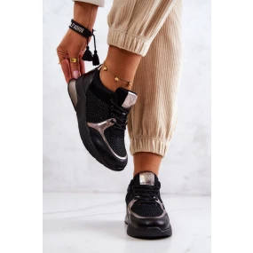 Módní sportovní obuv Dámské tenisky Black model 21577271 - VINCEZA Módní sportovní obuv Dámské tenisky Black model 21577271 - VINCEZA