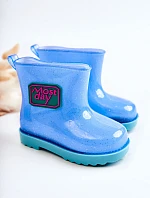 Dětské brokátové galoše modré Rain