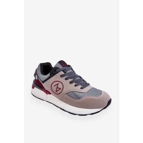 Pánská šněrovací sportovní obuv šedá a černá Stephen Pánská šněrovací sportovní obuv šedá a černá Stephen