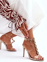 Vysoké Sandály Přezky D&A MR-16 Zlaté