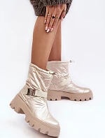 Dámské Boty Se Zesílenou Podrážkou A Plochou Podpatkem Bežové Werikse