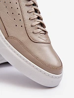 Pánské kožené sportovní boty Zazoo 1544 béžové