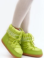 Dámské vázané sněhové boty olivové Soia