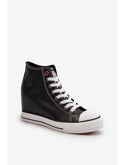 Dámské tenisky na podpatku model 21652937 Černé - Cross Jeans