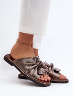 Dámské sandály na ploché podrážce měděné Nelvira