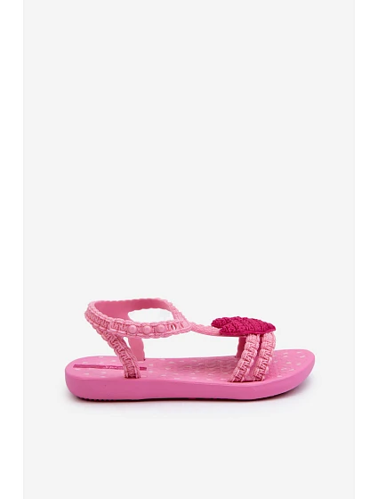 Dětské sandálky srdcem model 21658604 My First Baby růžové - Ipanema