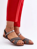 Dámské Ploché Sandály S.Barski MY923 Černé