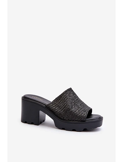 Dámské Žabky s Na Podpatku Černé model 21661127 - EVENTO