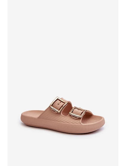 Lehké Dámské Žabky model 21661693 Beige - Zaxy