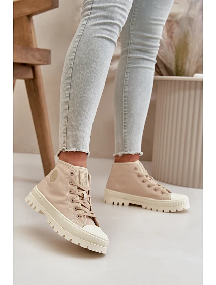 Látkové tenisky na platformě Big Star Béžová model 21669475 - Big Star Shoes