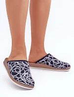 Lesklé dámské pantofle Inblu CT000028 tmavě modré