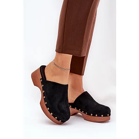 Klapky Dámské S Eko Semišové Černé model 21687916 - Boto