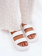 Pěnové Lehké Dámské Sandały Na Platformě S.Barski ZK51-001 Bílé