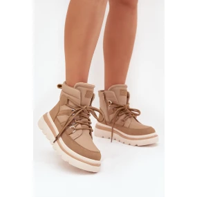 Dámské Botky Trapery Na Platformě Camel Liorae Dámské Botky Trapery Na Platformě Camel Liorae