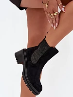 Dámské Zateplené Kotníkové Boty Na Klíně Černé Zoralia