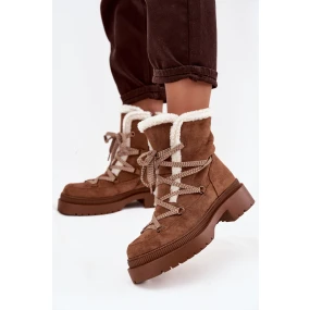 Dámské sněhule s kožíškem Camel Irmara Dámské sněhule s kožíškem Camel Irmara