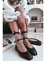 Dámské baleríny s páskem a přezkou Černé model 21747622 - Boto Dámské baleríny s páskem a přezkou Černé model 21747622 - Boto