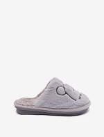 Dětské pantofle s kožešinou modré Norene