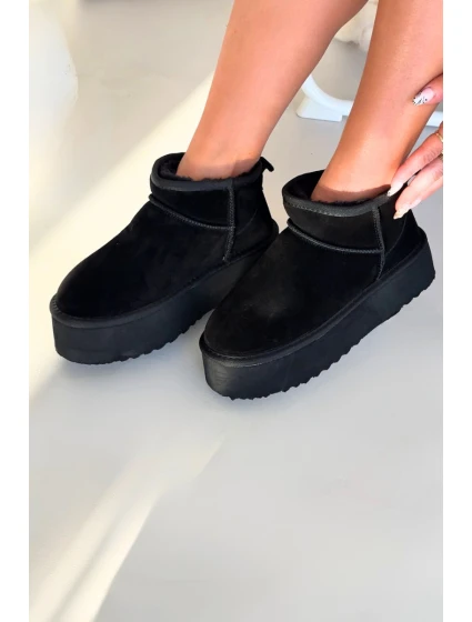 sněhule z přírodního semiše černé model 21821912 - Boto sněhule z přírodního semiše černé model 21821912 - Boto