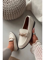 Dámské loafersy s ozdobným detailem světle béžové Rosynne Dámské loafersy s ozdobným detailem světle béžové Rosynne