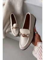 Dámské loafersy s ozdobným detailem světle béžové Rosynne Dámské loafersy s ozdobným detailem světle béžové Rosynne