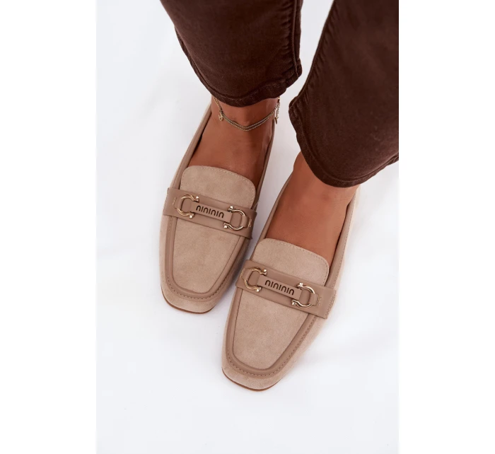 Mokasiny Dámské S Ozdobným Béžové model 21915066 - Boto Mokasiny Dámské S Ozdobným Béžové model 21915066 - Boto