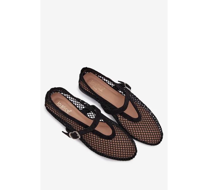 Síťované baleríny s páskem černé Pherina Síťované baleríny s páskem černé Pherina