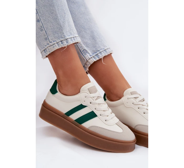 Dámské tenisky na platformě z eko kůže model 21915115 - Boto Dámské tenisky na platformě z eko kůže model 21915115 - Boto