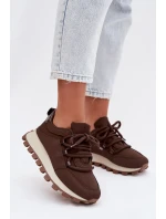 Sportovní tenisky na platformě Čokoládové model 21915122 - Boto Sportovní tenisky na platformě Čokoládové model 21915122 - Boto